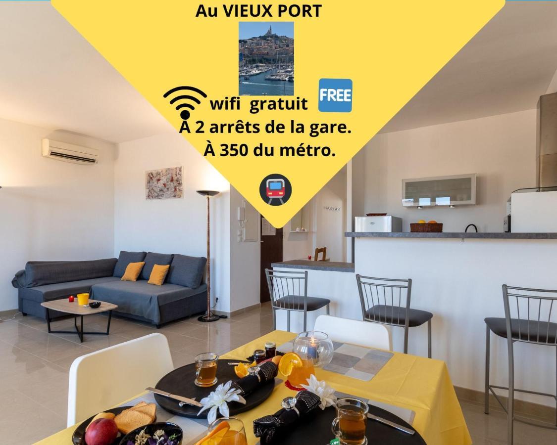 Celebre Vieux Port, Marseille Lägenhet Exteriör bild